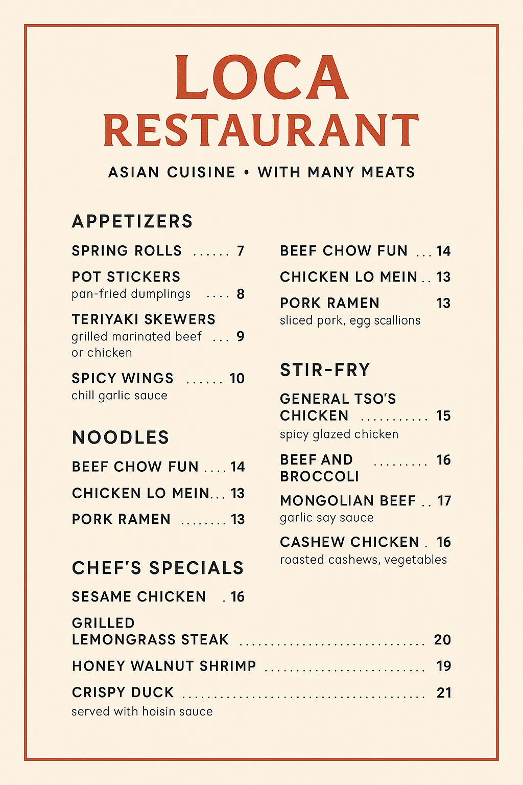 Square logo for the Loca Restaurant.